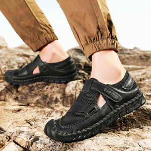2026 estate spiaggia nuove scarpe Casual da uomo di grandi dimensioni sandali traspiranti scarpe da uomo maglia quotidiana uomo - Product Image 4