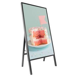 Reproductor multimedia plegable de <span class=keywords><strong>32</strong></span> pulgadas, pantalla de anuncios de señalización Digital, tienda minorista, soporte de suelo de marketing, quiosco LCD - Product Image 1