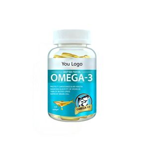 Капсулы рыбьего жира 1000 мг, пищевой класс, халяль, для взрослых, натуральная добавка, Омега-3,6,9, EPA, <span class=keywords><strong>DHA</strong></span>, срок хранения 24 месяца, 60 капсул - Product Image 1