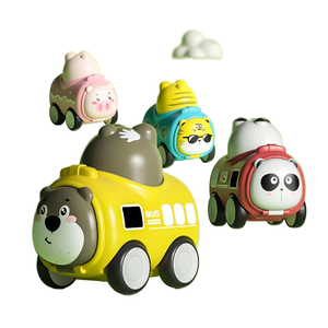 प्रीमियम प्लास्टिक 1 5 स्केल प्रेस बट पशु कार, 4-6 वर्ष की आयु के लड़कों और लड़कियों के लिए स्लाइडिंग खिलौना - Product Image 1