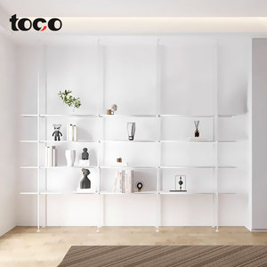 Estantería colgante de columna italiana personalizada, estante de almacenamiento de partición multicapa minimalista moderno para el hogar, la Oficina y la sala de estar - Product Image 1