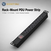 Barre d'alimentation PDU sur rack OEM personnalisée à 6-12 prises avec protection contre les surtensions