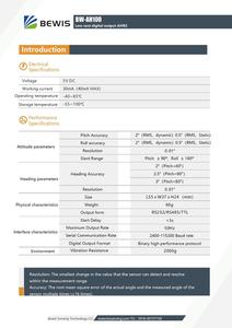 Bwsensing <span class=keywords><strong>3</strong></span>แกน <span class=keywords><strong>accelerometer</strong></span> + <span class=keywords><strong>3</strong></span>แกน magnetometer + <span class=keywords><strong>3</strong></span>แกน gyro <span class=keywords><strong>SENSOR</strong></span> ดิจิตอลเอาต์พุต RS232/485/CAN /ttl ตัวเลือกรุ่น BW-AH100 - Product Image 4