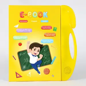 Impresión personalizada en 3 idiomas, árabe, indonesio, inglés, bebé, Audio Digital electrónico, sonido escolar, educativo, mis primeros libros