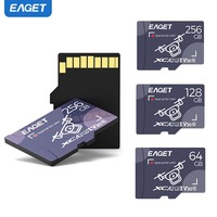 Tarjeta de Memoria SD Mini EAGET de 64 GB/128 GB/256 GB Clase 10 HD, Tarjeta TF para Teléfono Android, Tableta, Tarjeta SD