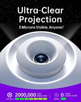 POCOCO Home Planetarium Star Projector Light Laser Clear Galaxy Contient des feuilles de film et la photolithographie est facultative