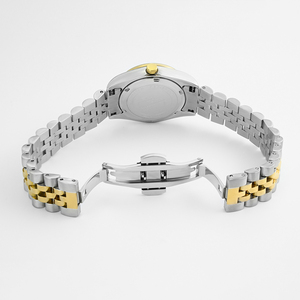 Elegant Women's Diamond Round <b>Watch</b> 304 Stainless Steel <b>Case</b> Miyota 2035 Quartz Movement - Product Image 6