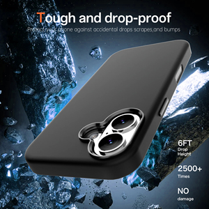 Fundas de silicona con orificio circular metálico para cámara para <span class=keywords><strong>iPhone</strong></span> 17 - Product Image 3