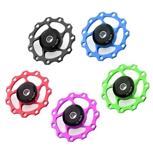 Universal Bike Derailleur 11T Pulley Wheel With Bearings Custom MTB Road Bike Parts Colorful CNC Aluminum Jockey Wheels