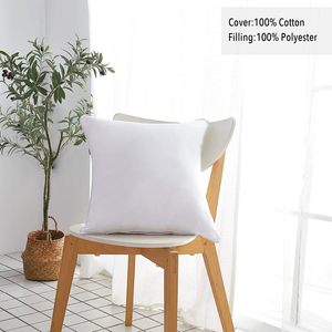 16x16 trắng vuông ném Gối chèn với 100% bông bìa trang trí gối cho nhà - Product Image 2