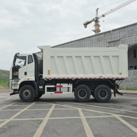 Camion benne basculante FAW 6x4 d'origine, 371 CV, poids lourd, 10 roues, pour le transport de sable et de gravier sur les chantiers de construction et dans les mines