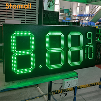 Papan Harga Bensin LED Outdoor IP65 yang Dapat Disesuaikan dengan Layar Digital Penunjuk Arah dan Tampilan Harga Minyak Ber-Visibilitas Tinggi
