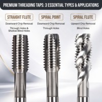 Taraud à spirale polyvalent tout-en-un pour un usinage efficace de l'acier, de l'aluminium et du cuivre dans les ateliers polyvalents