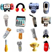 Porte-clés en peluche de 10 cm, jouet éducatif de simulation pour jeu d'imitation, breloque, outil de simulation, jouet en peluche