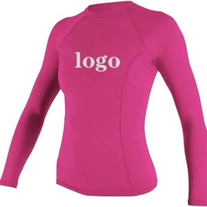 Women's Custom Long Sleeve <b>Compression</b> <b>Shirt</b> With Logo Sublimated Sun Protection Rashguard Design Your Own Gym Rash Guard - Product Image 3