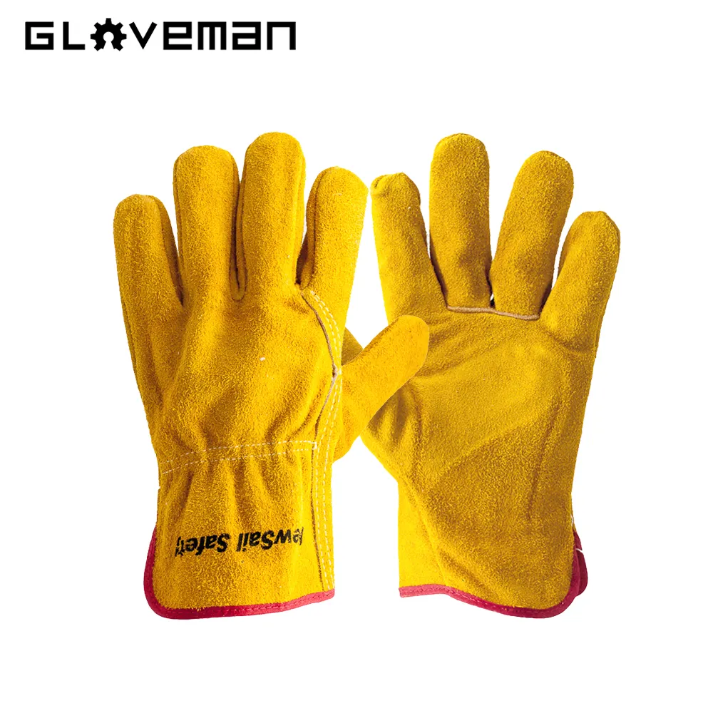 Handschoenman Custom Rigger Industriële Constructie Rijden Geit Koe Split Veiligheid Werk Koeienhuid Leer Tig Lashandschoenen