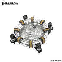 Bloc de refroidissement liquide pour processeur Barrowch ARGB pour Intel 1700/1200/115X/2066, AMD AM4/AM5 LTYKB-AI Radiateur de refroidissement liquide