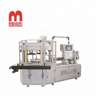 Máquina de moldeo por inyección y soplado de alta eficiencia IBM45 que procesa plástico HDPE PVC PE EVA PP con componentes de PLC de motor central