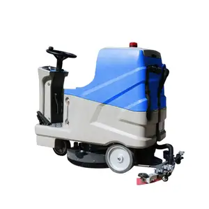 Máquina de limpieza de lavado de suelo Industrial de mármol de azulejo de hormigón eléctrico comercial Paseo en depurador de suelo