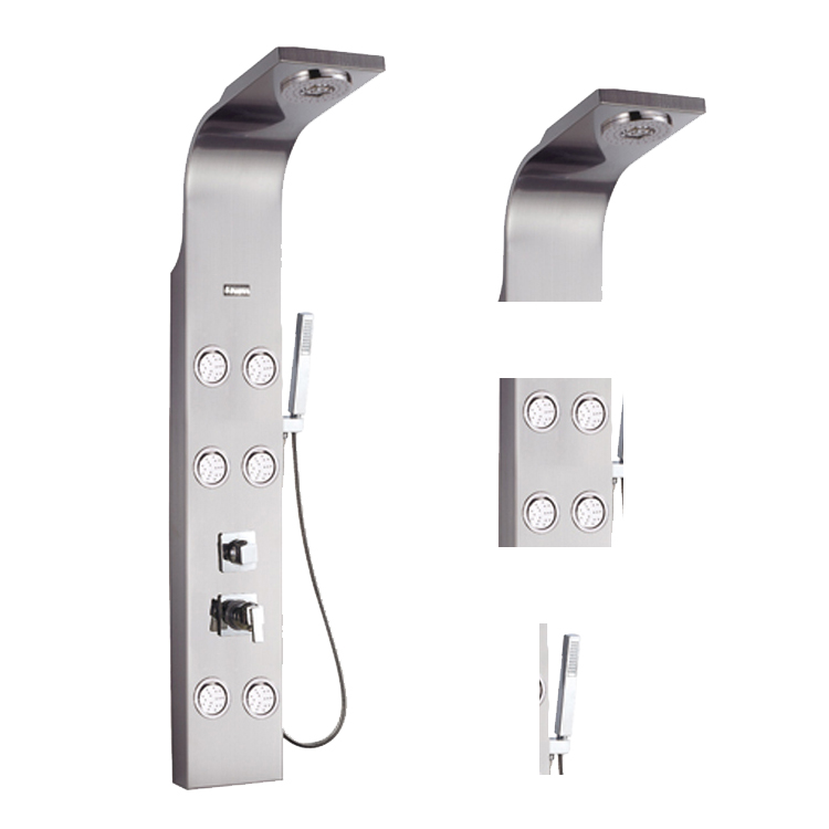 Европейские массажные настенные панели для ванной комнаты из нержавеющей стали
