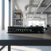 Boîtier PfSense Intel Core I3-1215U 2x 10G SFP 6x 2.5GbE DDR5 Alimentation intégrée 100-240V OPNsense Mini PC industriel