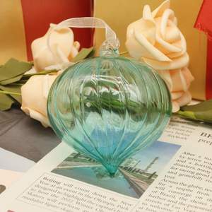 Boules de Noël en verre de 8 cm personnalisées en usine, décorations suspendues circulaires et en forme d'oignon, couleurs et tailles personnalisables en gros - Product Image 5