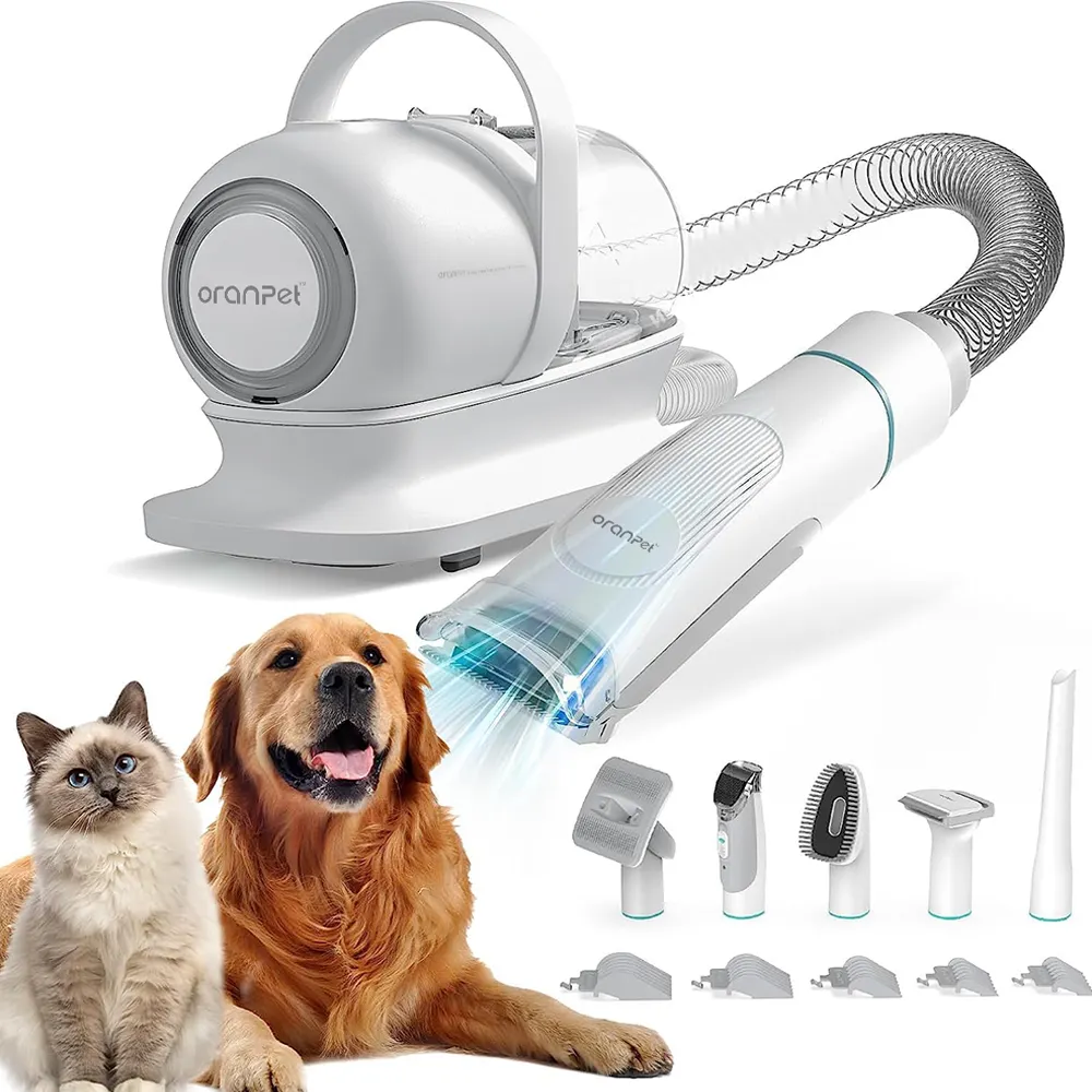 2024 Hochwertiger Multi-Funktions-Haarreiniger für Haustiere Staubsauger Haarschneidebürste Haustierreiniger-Pflege-Kit für Hunde und Katzen