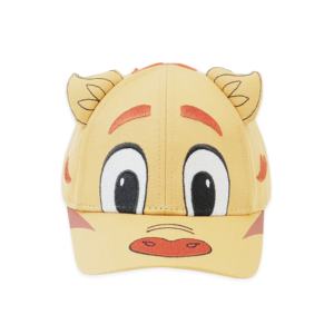 قبعة بيسبول قطنية صفراء بتصميم حيوانات كرتونية مضحكة ولطيفة للأطفال مع أذني دب، متوفرة بالجملة - Product Image 1