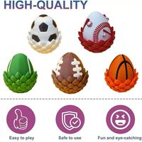 Statue d'œuf de dragon de football imprimée en 3D, animaux, artisanat, ornement, cadeau, figurine créative tendance, jouet unisexe, âges 7-12 ans