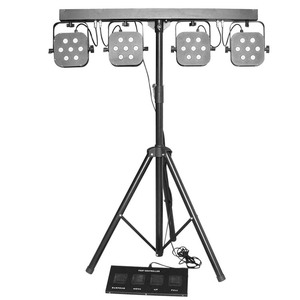 Marslite Gig Bar 2, Luces DJ Profesionales Portátiles, 4 Piezas, 7x3w RGB 3en1, Barra LED para Iluminación de Escenario con Soporte, Luces para Discoteca - Product Image 4