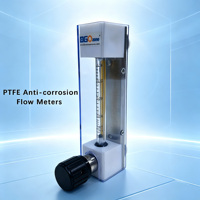 PTFE Korrosionsbeständige Durchflussmesser für Abwasser-Oxidationsprozesse PTFE-Ausgekleideter Glas-Rotameter