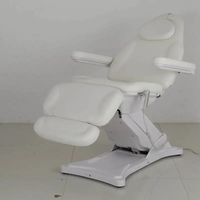 Table de massage électrique multifonctionnelle pour salon de beauté, design moderne et confortable, livraison rapide, pieds en métal, table de tatouage à 4 moteurs