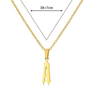 Wholesale Custom Personalised 18k Gold Plated Stainless Steel <strong>Initials</strong> Pendant Charm Letter Women Men <strong>Children</strong> <strong>Necklace</strong> - Product Image 6