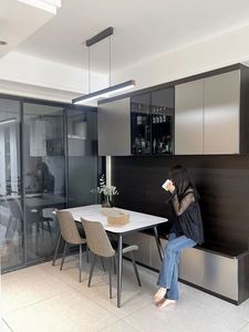 Mueble para Vinos Minimalista de Melamina, Mueble para Vinos de Vidrio Simple y Elegante, Mueble de Pared - Product Image 2