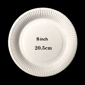 <span class=keywords><strong>Assiette</strong></span> à gâteau peinture bricolage à la main pour la maternelle <span class=keywords><strong>assiette</strong></span> <span class=keywords><strong>en</strong></span> papier blanc jetable <span class=keywords><strong>assiette</strong></span> de barbecue - Product Image 3