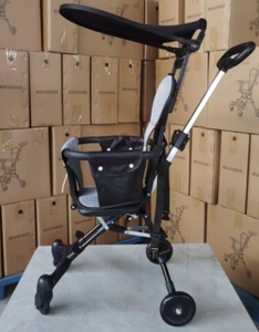 Hot bán cao cảnh quan Xe đẩy em bé thoải mái bé vận chuyển pram gấp xách tay 4 bánh xe đẩy - Product Image 5