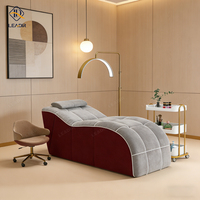 Lit de massage compressé moderne pour salon de beauté, matelas incurvé pour spa et soins du visage