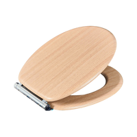 Cubierta de asiento de inodoro de madera de PVC de pino moderno con bisagra de aleación de zinc de cierre suave