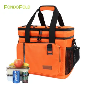 Borsa da pranzo impermeabile riutilizzabile per Fondofold borsa da pranzo a prova di perdite per ufficio/scuola/Picnic/spiaggia grande borsa termica