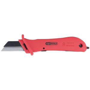 KS TOOLS Cuchillo de cable con aislamiento protector y hoja reemplazable, 189mm - Product Image 1