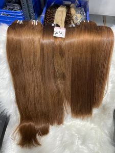 ผมตรงสีน้ำตาลอ่อน  ผมแท้ต่อแบบธรรมชาติ คุณภาพดีที่สุด  จำหน่ายราคาส่ง - Product Image 6