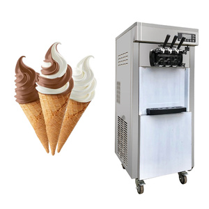 Machine à fabriquer de la crème glacée 50L-60L/H, machine à crème glacée molle automatique commerciale - Product Image 2