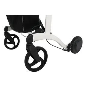 Chiều cao có thể điều chỉnh nhôm gấp điện Walker rollator cho người khuyết tật