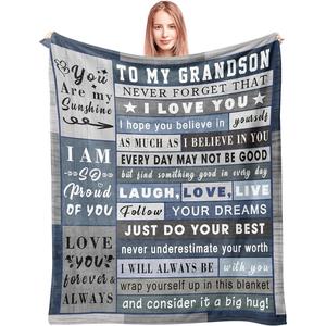 Black Space Theme Gaming Quote Flannel Blanket Throw Blanket Nap Blanket Machine Washable Fade Resistant for Home Office Nap - Product Image 5