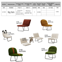 Fauteuil Pliable de Salon avec Structure en Fer, Capacité Robuste de 136 kg, Assise et Dossier Rembourrés en Velours, Rangement Compact, Chambre Moderne