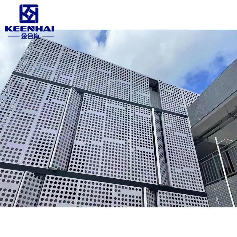 Facades Panel Architectural Outdoor Wall Stainless Steel Facade Design Laser Cutting Aluminum Perforated Facade Panel