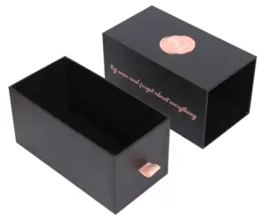 중국 공급업체 맞춤형 로고 종이 선물 상자 포장 지갑 시계 선물 서랍 상자