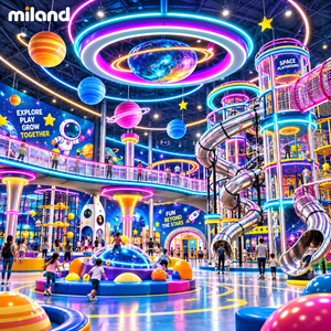 Parque de Diversiones Interior Chi1 <span class=keywords><strong>Dren</strong></span>, Parque de Atracciones Premium Llave en Mano, Tobogán Acuático, Tirolina para Jardín de Infancia, Cama Elástica, Guardería - Product Image 3