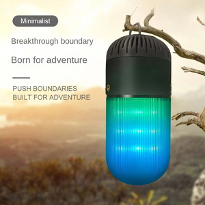 ลำโพงบลูทูธไร้สาย OEM ODM ST288 9 สี ไฟตกแต่ง Meteor Ambient Light พร้อมตะขอเกี่ยว กันน้ำ เสียงเบสหนักแน่น สำหรับใช้งานกลางแจ้ง - Product Image 3