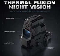 Lunette de vision nocturne à fusion thermique, imagerie thermique numérique, styles de réticules jour et nuit, noir chaud, blanc chaud, contour chaud